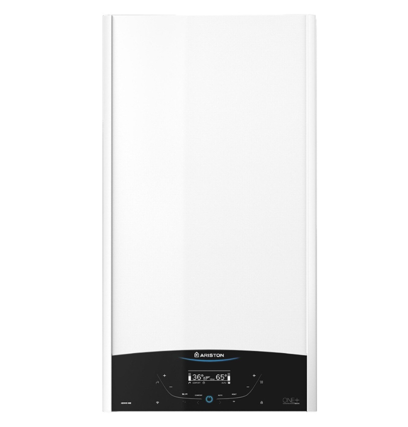 Centrală termică pe gaz în condensare Ariston GENUS ONE 24 EU, 24 kW, cu kit de evacuare inclus
