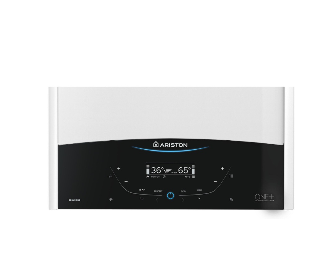 Centrală termică pe gaz în condensare Ariston GENUS ONE 24 EU, 24 kW, cu kit de evacuare inclus