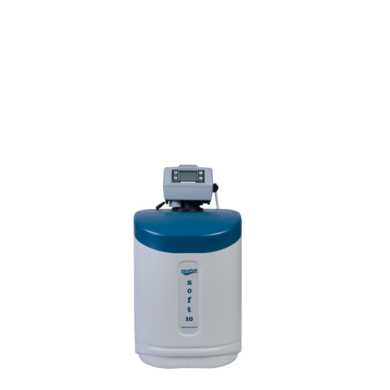 Stație de Dedurizare Apă AquaPUR Soft 10 CAB 0,8 m³/h cu By-Pass, Rezervor Sare 23 kg